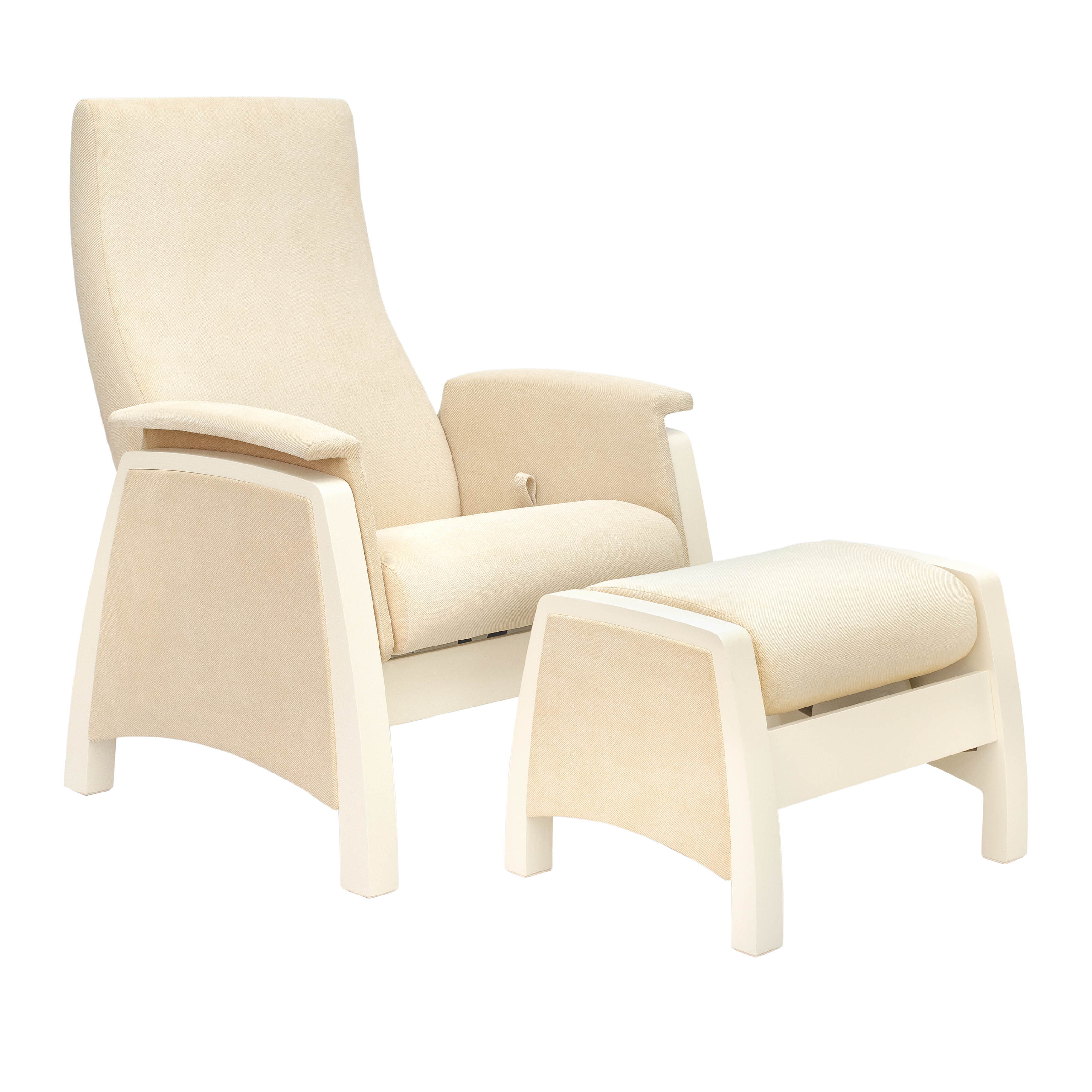 Комплект кресло-глайдер с пуфом для беременных и кормящих Milli Sky,  Дуб шампань, ткань Verona 